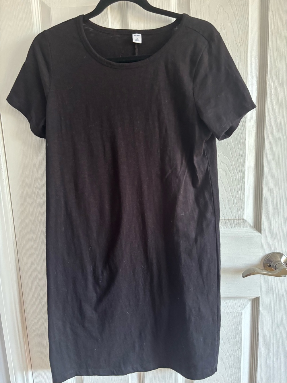 Old Navy Black Short Sleeve Tee Dress